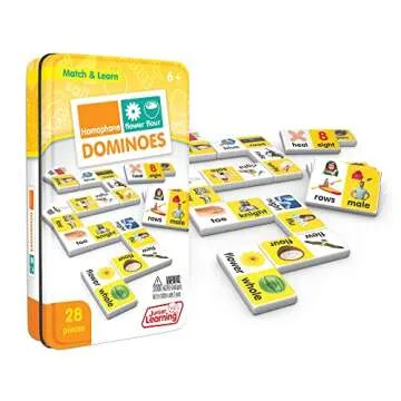 Junior Learning Homophone Dominoes for Kids Educational Fun