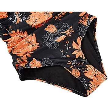 B2prity Women's Slimming One Piece Swimsuits Tummy Control Bathing Suit Halter Swimwear for Big Busted Curvy Woman