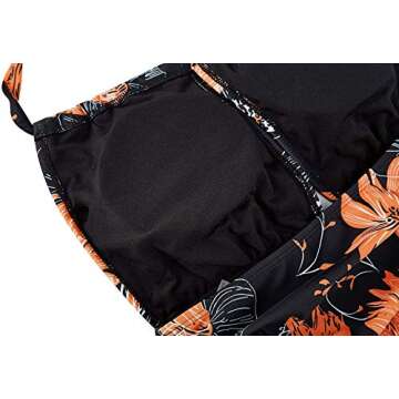 B2prity Women's Slimming One Piece Swimsuits Tummy Control Bathing Suit Halter Swimwear for Big Busted Curvy Woman