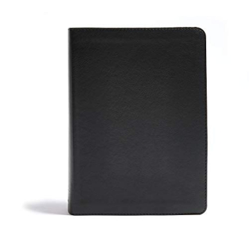CSB He Reads Truth Bible, Black LeatherTouch, Black Letter, Wide Margins, Journaling Space, Illustra...