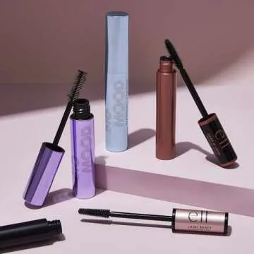 e.l.f. Lash It Loud Mascara, Volumizing Formula for Mega Volume Lashes, Creates Fuller & Bolder Eyelashes, Intensely Pigmented, Deep Brown, 1.1 Oz