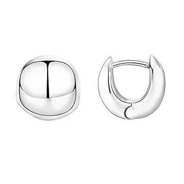 PAVOI 14K Gold Plated Ultra Thick Huggie Earrings for Women - Elegant Everyday Jewelry