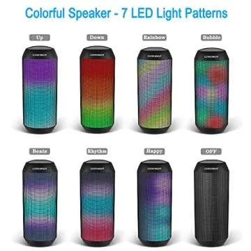 CLEVER BRIGHT Wireless Bluetooth Speaker with LED Lights