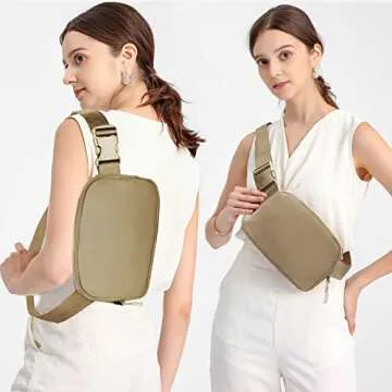 Joysoda Fanny Pack,Belt Bag,40 Inch Asjustable Strap Everywhere Belt Bag,for Women and Men