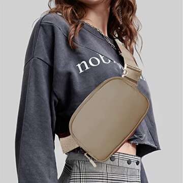 Joysoda Fanny Pack,Belt Bag,40 Inch Asjustable Strap Everywhere Belt Bag,for Women and Men