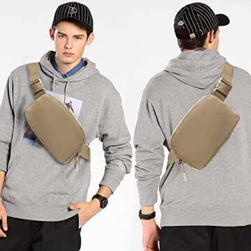 Joysoda Fanny Pack,Belt Bag,40 Inch Asjustable Strap Everywhere Belt Bag,for Women and Men