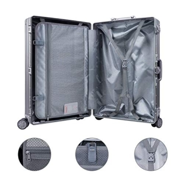 TRAVELKING Aluminum Zipperless Luggage - Stylish & Durable