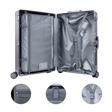 TRAVELKING Aluminum Zipperless Luggage - Stylish & Durable