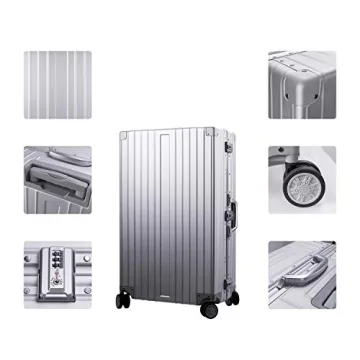TRAVELKING Aluminum Zipperless Luggage - Stylish & Durable