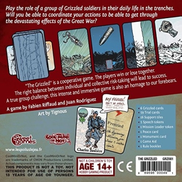 Engaging Cooperative Card Game | The Grizzled - WWI Theme