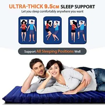 Hikenture Inflatable Double Air Camping Mattress for 2