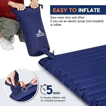 Hikenture Inflatable Double Air Camping Mattress for 2