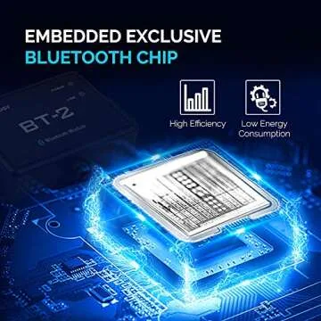 Renogy BT-2 Bluetooth Module RJ45 Communication Port Wirelessly Monitor Real-time Insight Precise Control, Compatible Solar Charge Controllers, Battery Charger, Inverter, BT-2 RS485