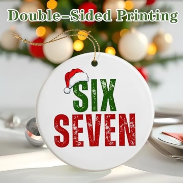 Funny 67 Christmas Ornament for Gen Alpha Holiday Fun