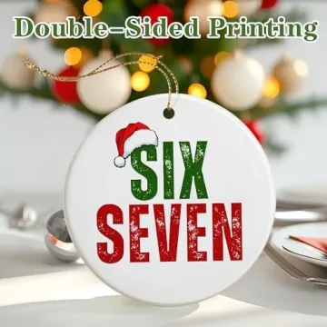 Funny 67 Christmas Ornament for Gen Alpha Holiday Fun