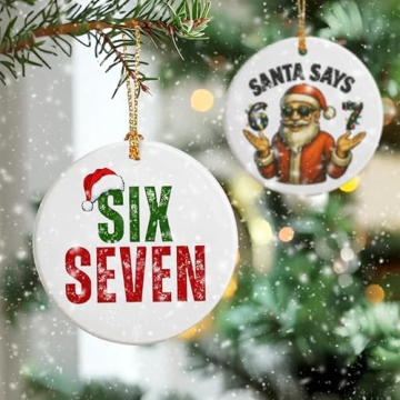 Funny 67 Christmas Ornament for Gen Alpha Holiday Fun