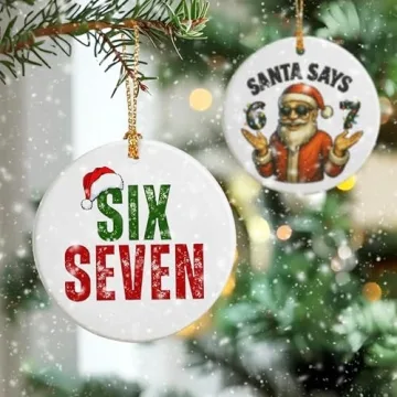 Funny 67 Christmas Ornament for Gen Alpha Holiday Fun