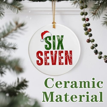 Funny 67 Christmas Ornament for Gen Alpha Holiday Fun