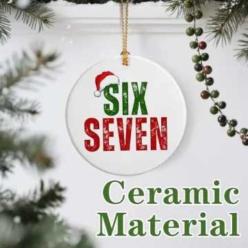 Funny 67 Christmas Ornament for Gen Alpha Holiday Fun