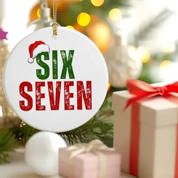 Funny 67 Christmas Ornament for Gen Alpha Holiday Fun