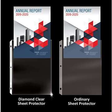 Gold Seal Diamond Clear Heavyweight Sheet Protectors, 200 Count