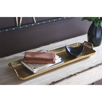 Signature Design by Ashley Posy Tray - Gold Finish