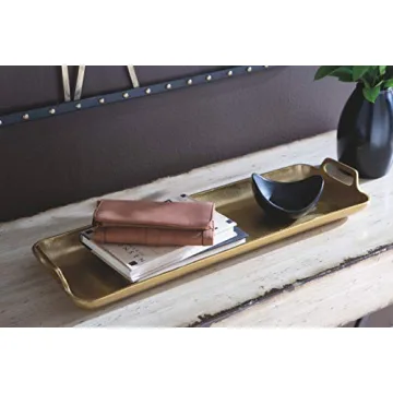 Signature Design by Ashley Posy Tray - Gold Finish