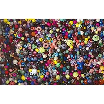Beadery Bonanza 5LB Mixed Craft Beads - Versatile Fun