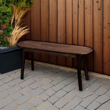 Cttasty Entryway Bench - Solid Wood Modern Design for Home