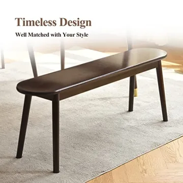 Cttasty Entryway Bench - Solid Wood Modern Design for Home