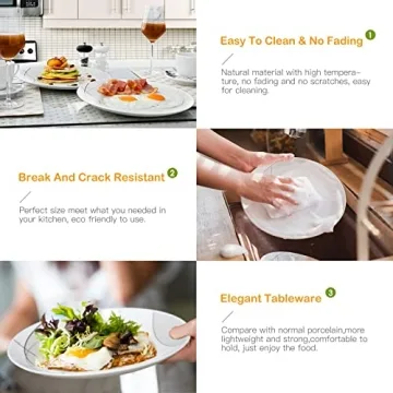 MEKY 18-Piece Dinnerware Set - Durable & Stylish