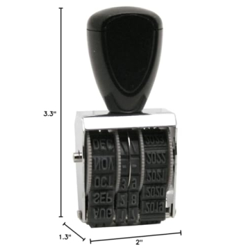 Traditional Rubber Date Stamp for Elegant Document Dating