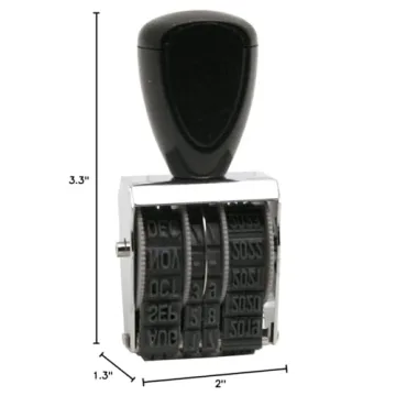 Traditional Rubber Date Stamp for Elegant Document Dating