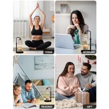 GODONLIF Candle Warmer Lamp with Adjustable Height and Timer