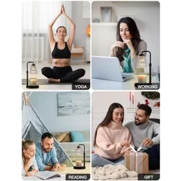 GODONLIF Candle Warmer Lamp with Adjustable Height and Timer