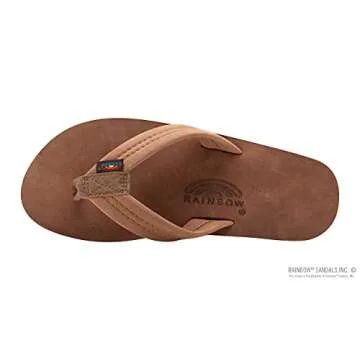 Rainbow Sandals Men's Luxury Leather with Arch Support
