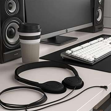 Maeline Bulk On-Ear Headphones - 10 Pack Multicolor