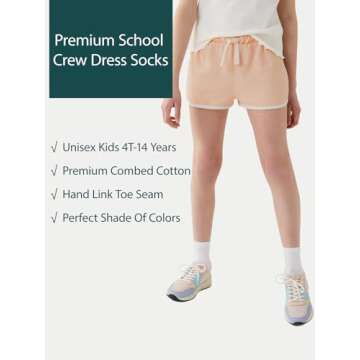 COTTON DAY Unisex School Kids Boys Girls Soft Cotton White Athletic Socks10-12 Years All White Size XL(12)