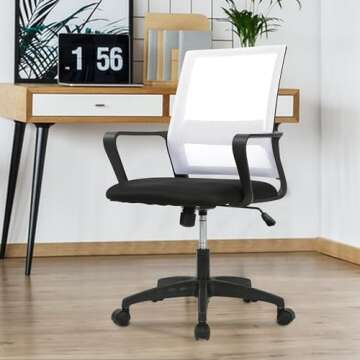 PayLessHere Office Chair - Ergonomic Mesh Desk Chair with Lumbar Support and Wheels