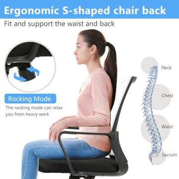Ergonomic Mesh Office Chair with Lumbar Support