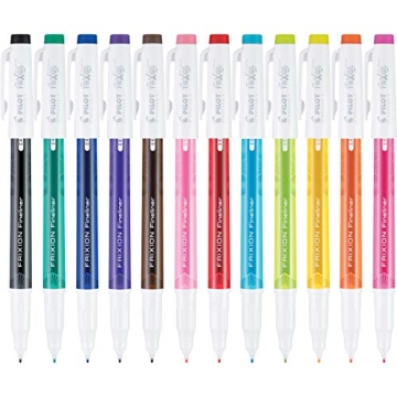 Pilot FriXion Fineliner Erasable Marker Pens Pack of 12