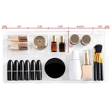 Oubonun Expandable Drawer Organizer for Makeup and More
