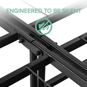 ZINUS SmartBase Tool-Free Assembly Mattress Foundation, 14 Inch Metal Platform Bed Frame, No Box Spring Needed, Sturdy Steel Frame, Underbed Storage, Black, Full