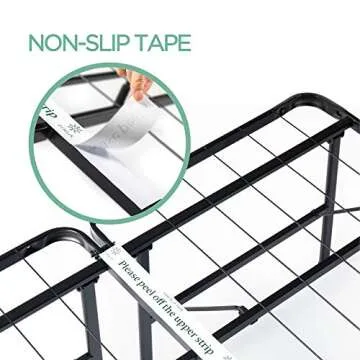 ZINUS SmartBase Tool-Free Assembly Mattress Foundation, 14 Inch Metal Platform Bed Frame, No Box Spring Needed, Sturdy Steel Frame, Underbed Storage, Black, Full