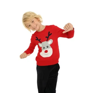 Mud Kingdom Toddler Christmas Reindeer Sweater for Boys