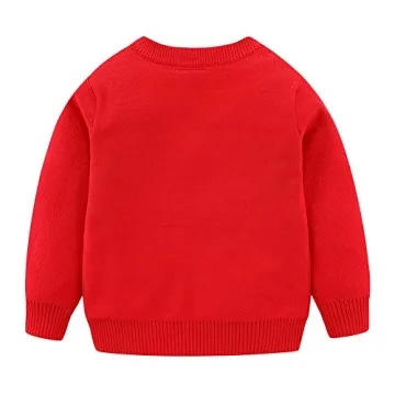 Mud Kingdom Toddler Christmas Reindeer Sweater for Boys