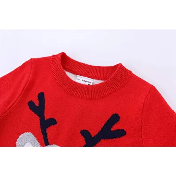 Mud Kingdom Toddler Christmas Reindeer Sweater for Boys