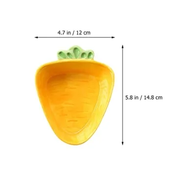SHERCHPRY Carrot Shaped Ceramic Serving Dish - Fun & Versatile
