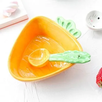 SHERCHPRY Carrot Shaped Ceramic Serving Dish - Fun & Versatile