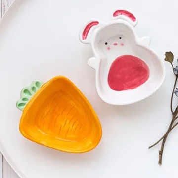 SHERCHPRY Carrot Shaped Ceramic Serving Dish - Fun & Versatile